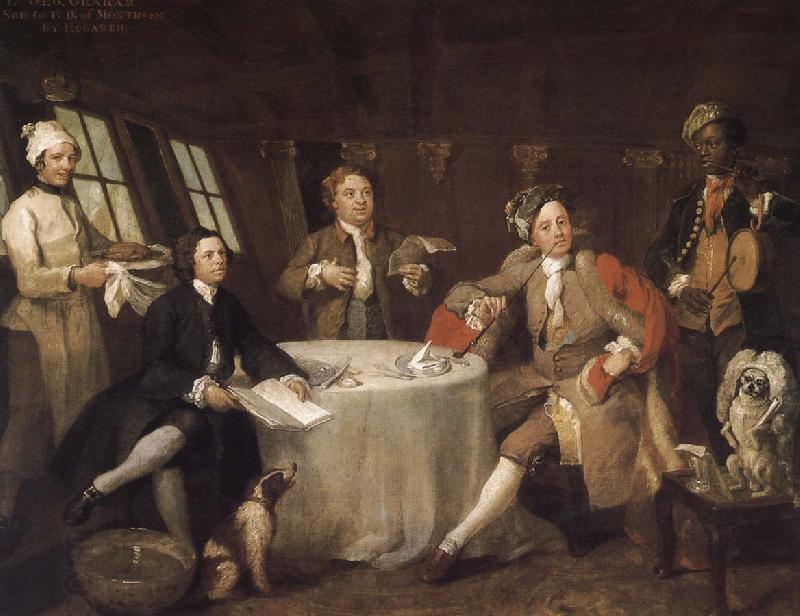 William Hogarth Captain George Graham in his cabin China oil painting art